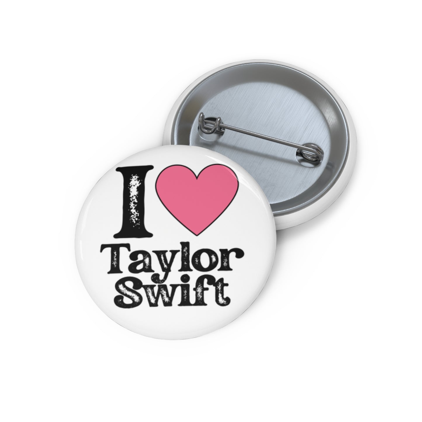 ‘I Heart’ Pin Buttons