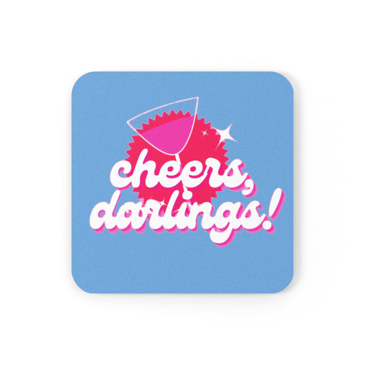 ‘Cheers’ Cork Back Coaster