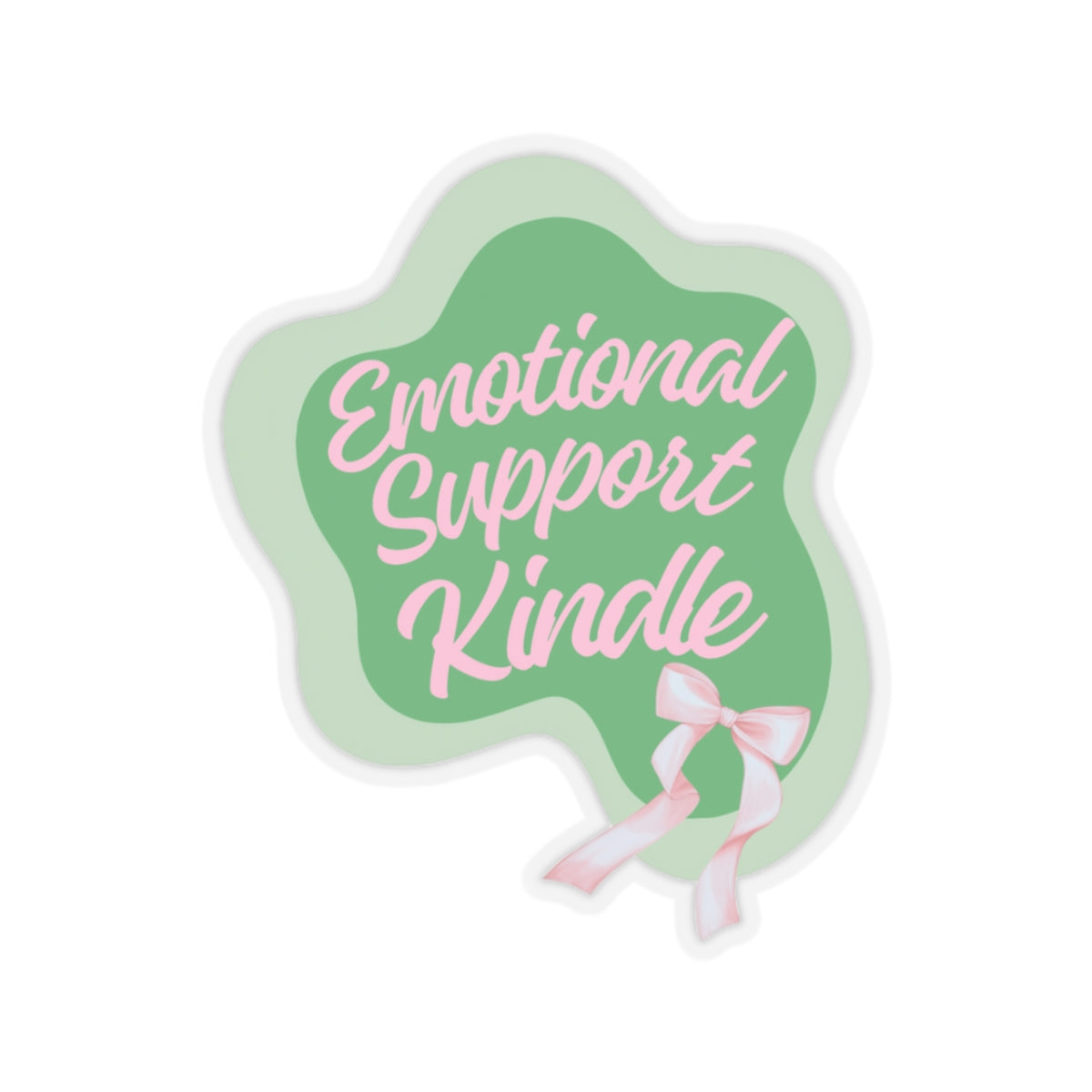 ‘Green Emotional Support Kindle’ BookTok Stickers