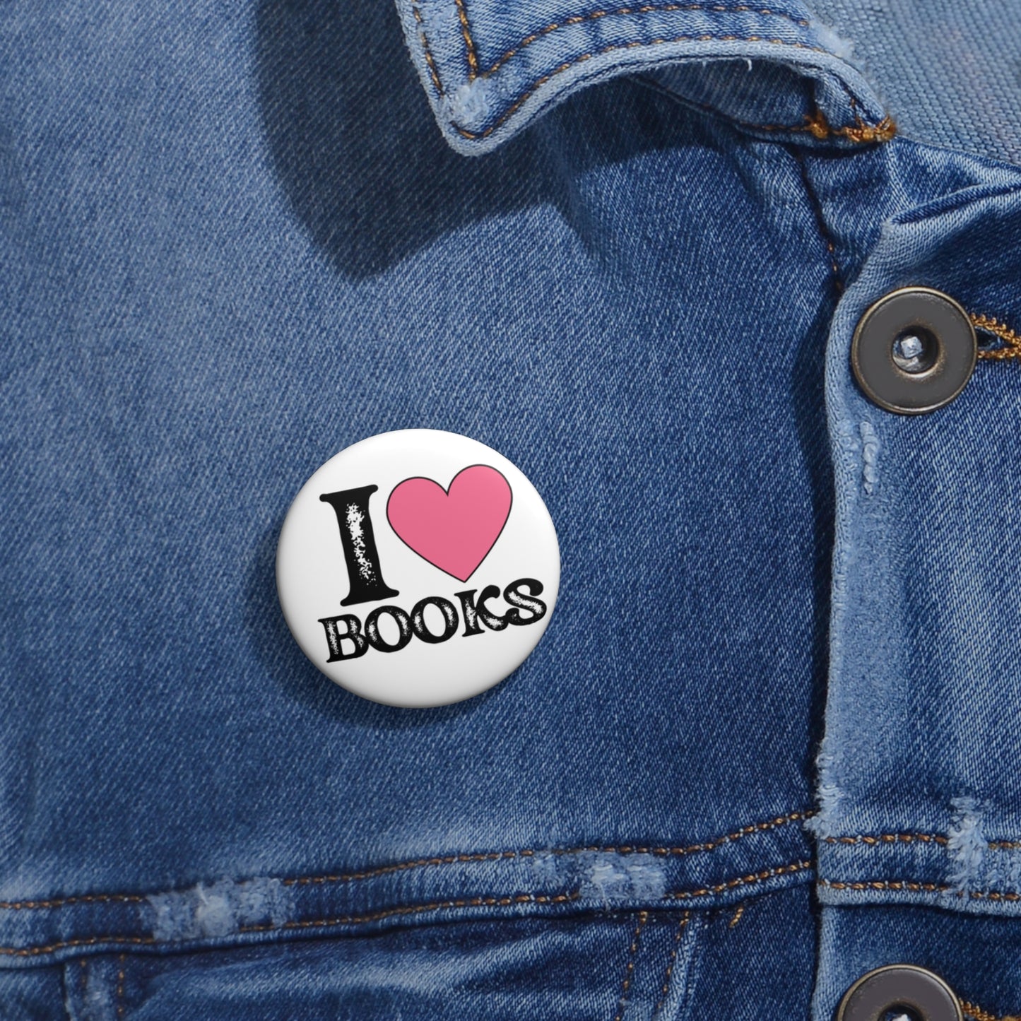 ‘I Heart’ Pin Buttons