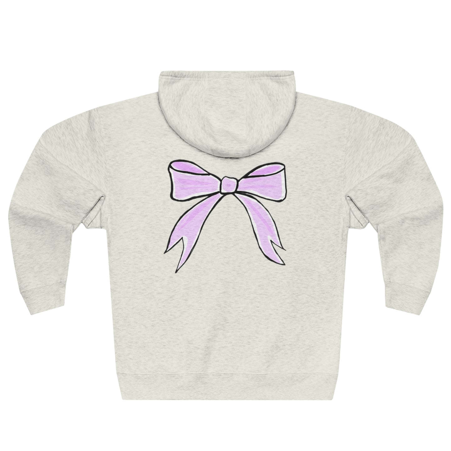 ‘Pink Bow’ Kayden Collection Zip Hoodie