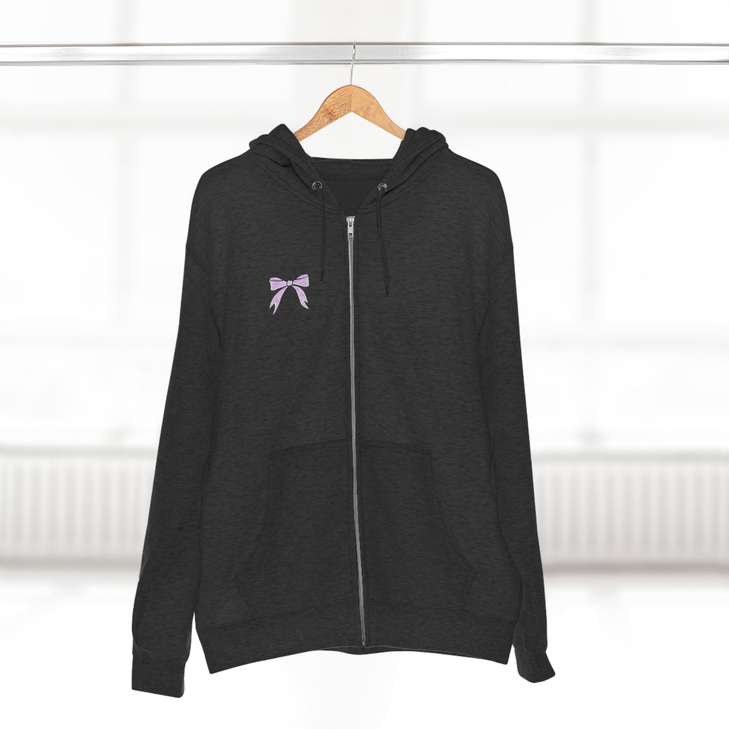 ‘Pink Bow’ Kayden Collection Zip Hoodie