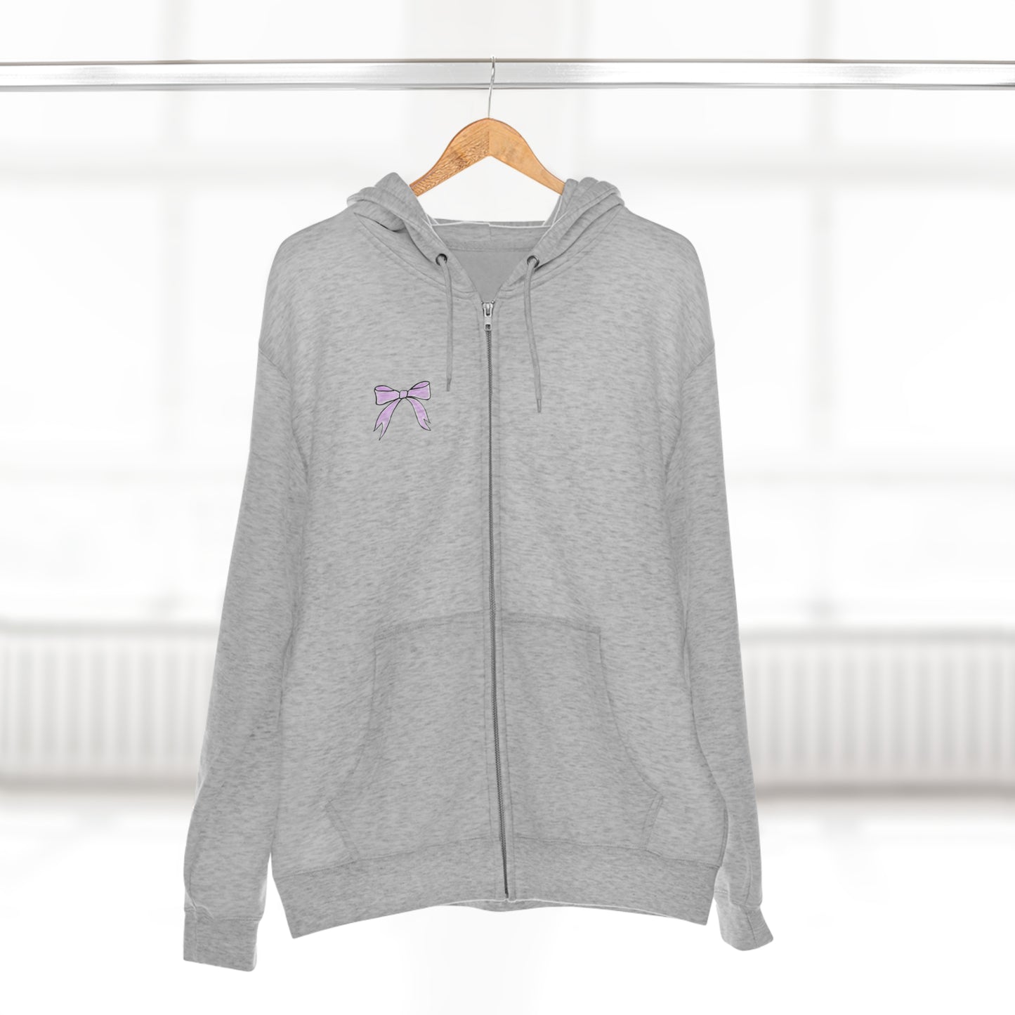 ‘Pink Bow’ Kayden Collection Zip Hoodie