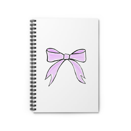 ‘Pink Bow’ Kayden Collection Spiral Notebook - Ruled Line