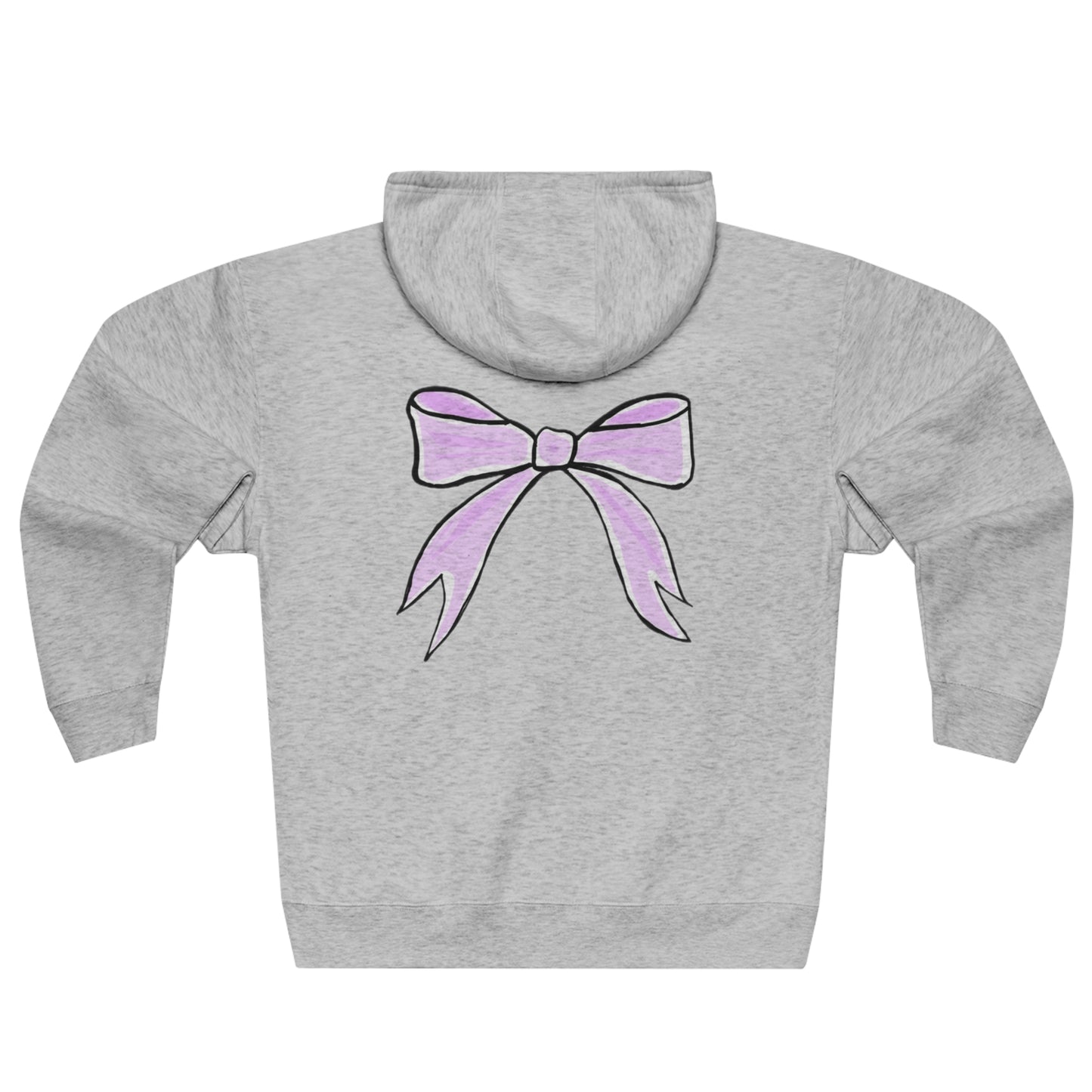 ‘Pink Bow’ Kayden Collection Zip Hoodie