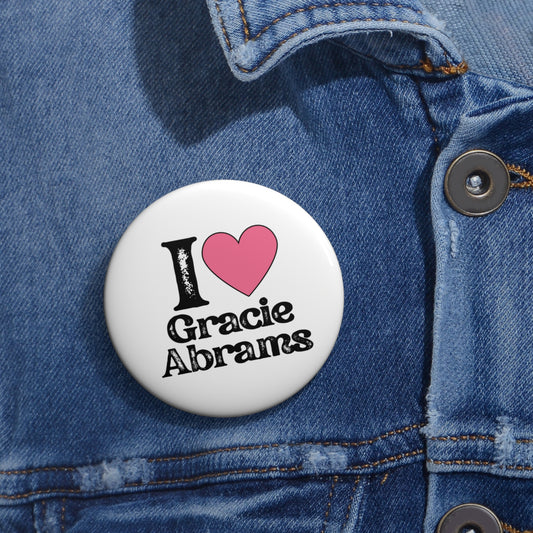 ‘I Heart’ Pin Buttons