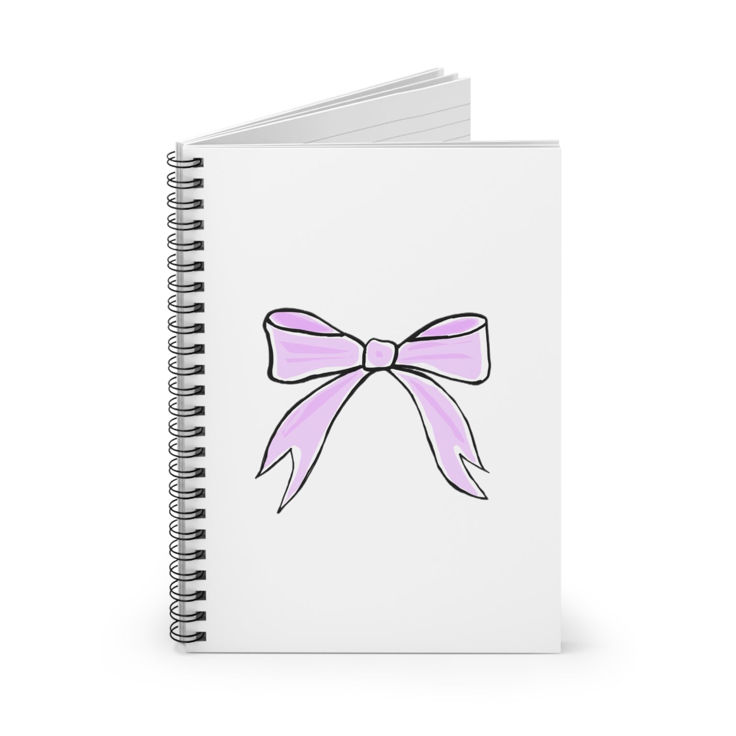 ‘Pink Bow’ Kayden Collection Spiral Notebook - Ruled Line