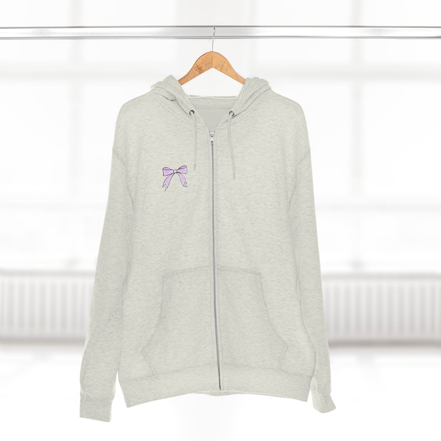 ‘Pink Bow’ Kayden Collection Zip Hoodie