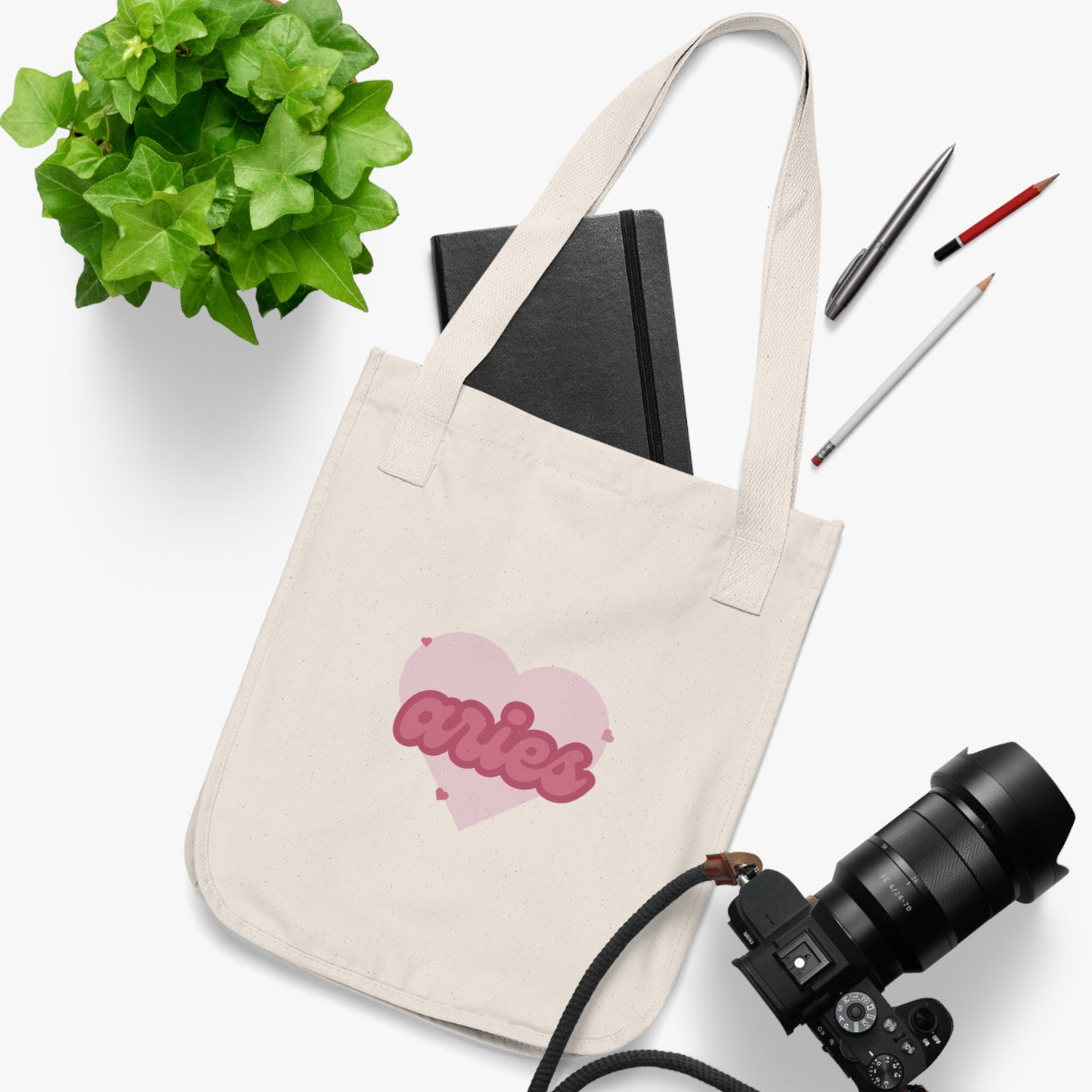 ‘Aries’ Organic Canvas Tote Bag