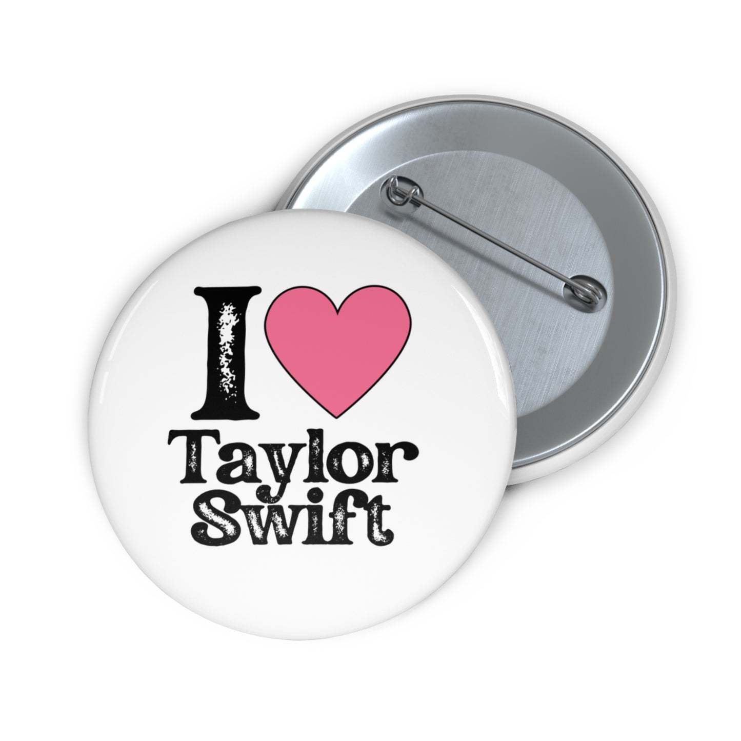 ‘I Heart’ Pin Buttons