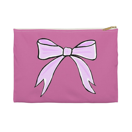 ‘Pink Bow’ Kayden Collection Cosmetic Pouch