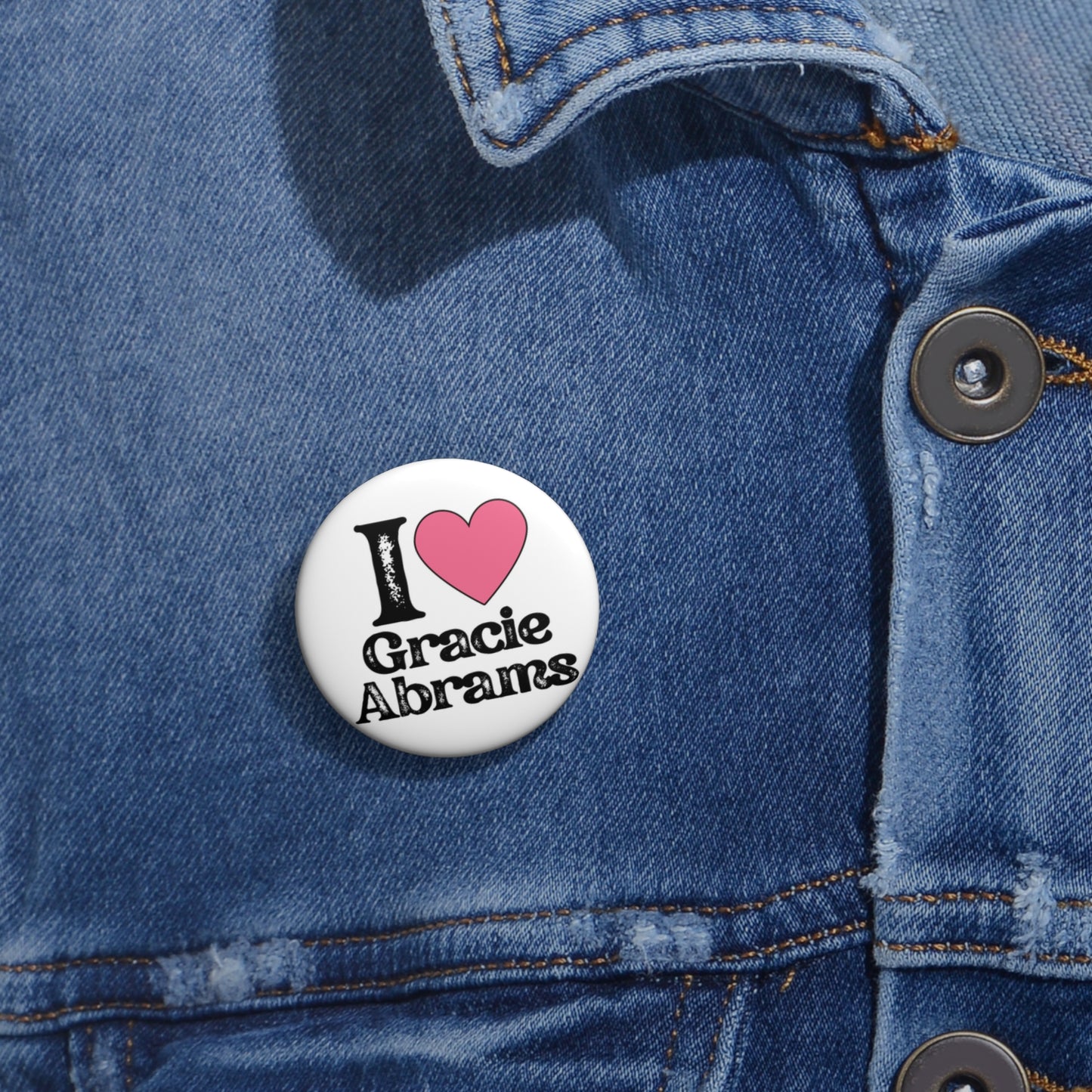 ‘I Heart’ Pin Buttons